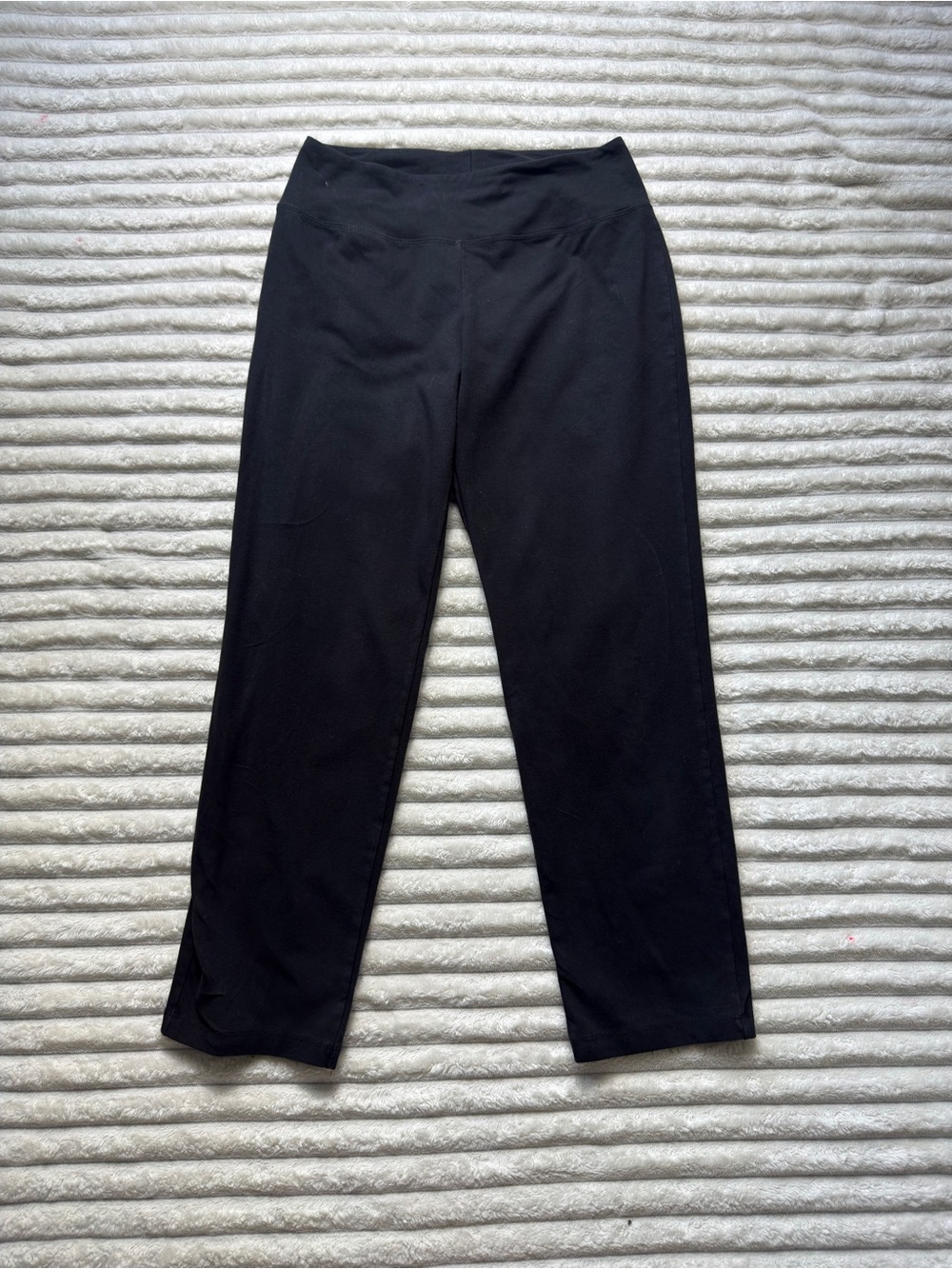 Blue Canoe Women's Black Solid Ankle Leggings Size S Regular High Rise Stretch